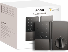 Aqara Smart Lock U100, Fingerprint Keyless Entry Door Lock with Apple Home Key, Touchscreen Keypad, Bluetooth Electronic Deadbolt, IP65 Weatherproof, Supports Apple HomeKit, Alexa, Google, IFTTT, Gray smart audio hub,voice control speaker,Alexa compatible 