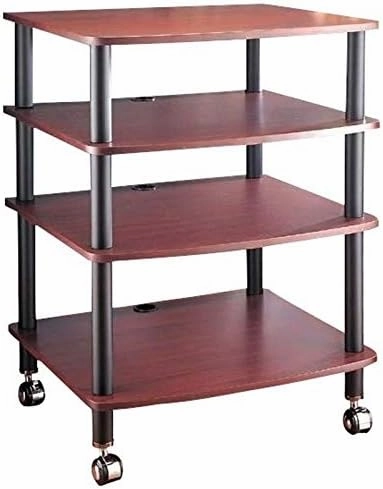 AR Series 4 Shelf Audio Rack-Black/Black audio rack,hi-fi component stand,media shelf,