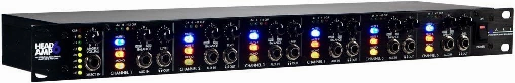 ART HeadAmp6 Pro 6 Channel Professional Headphone Amplifier With EQ headphone amplifier,portable amp,desktop headphone amp,