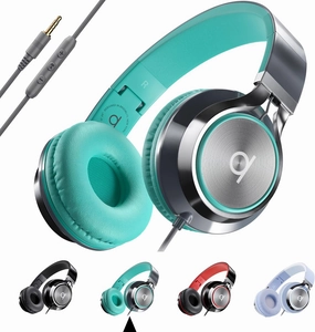 ARTIX CL750 Wired Headphones with Mic & Volume Control  Noise Isolating On-Ear Headphones for Computer and Laptop Wired, Plug in Corded Headphone Over Ear with Wire (Foldable, Aux Jack 3.5mm) over-ear headphones,closed back headphones,wireless studio c