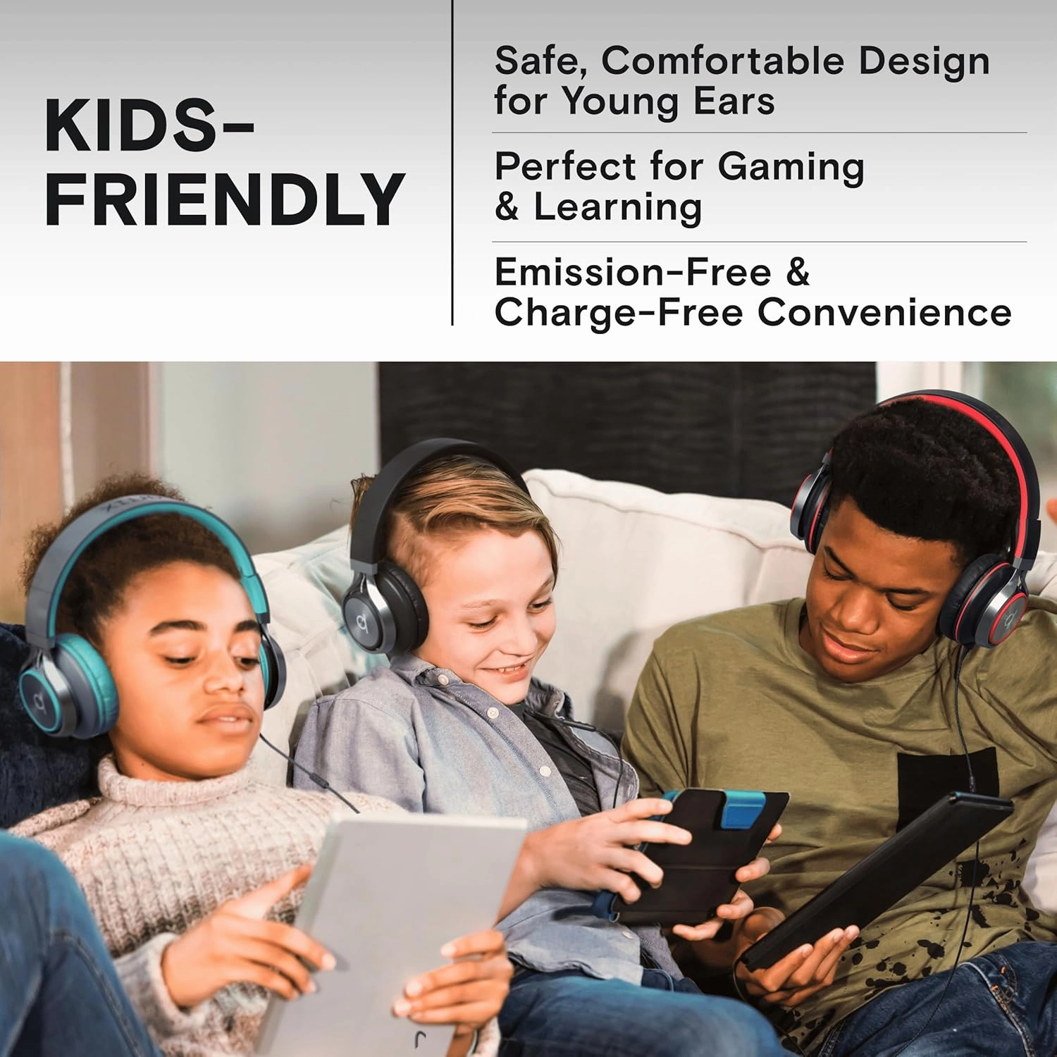 ARTIX CL750 Wired Headphones with Mic & Volume Control  Noise Isolating On-Ear Headphones for Computer and Laptop Wired, Plug in Corded Headphone Over Ear with Wire (Foldable, Aux Jack 3.5mm)