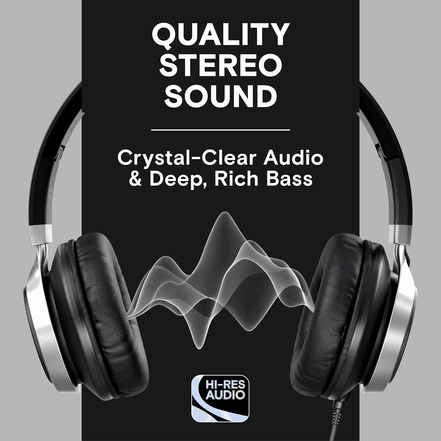ARTIX CL750 Wired Headphones with Mic & Volume Control  Noise Isolating On-Ear Headphones for Computer and Laptop Wired, Plug in Corded Headphone Over Ear with Wire (Foldable, Aux Jack 3.5mm)