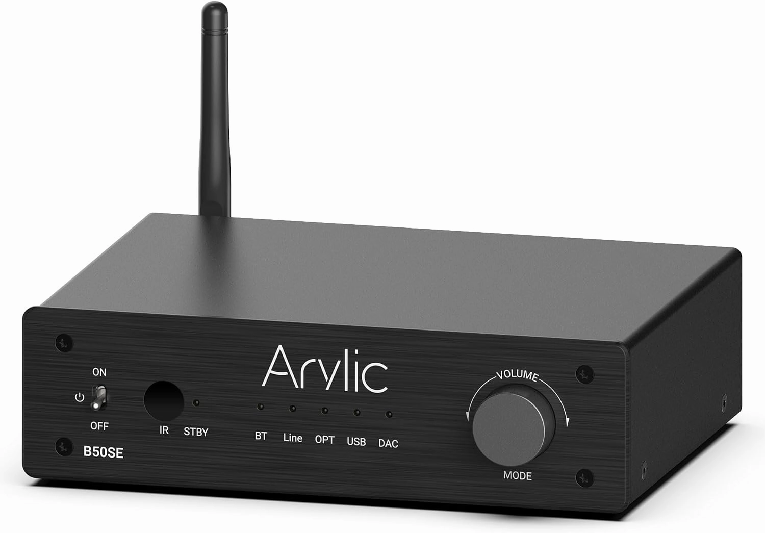 Arylic B50SE Bluetooth 5.1 Stereo Receiver 2.1 Channels Mini Class D Integrated Home Speaker Amplifier 50W x 2,Stable and Remote, Go Control Application and Easy Control EQ integrated amplifier,stereo receiver,hi-fi amp combo,