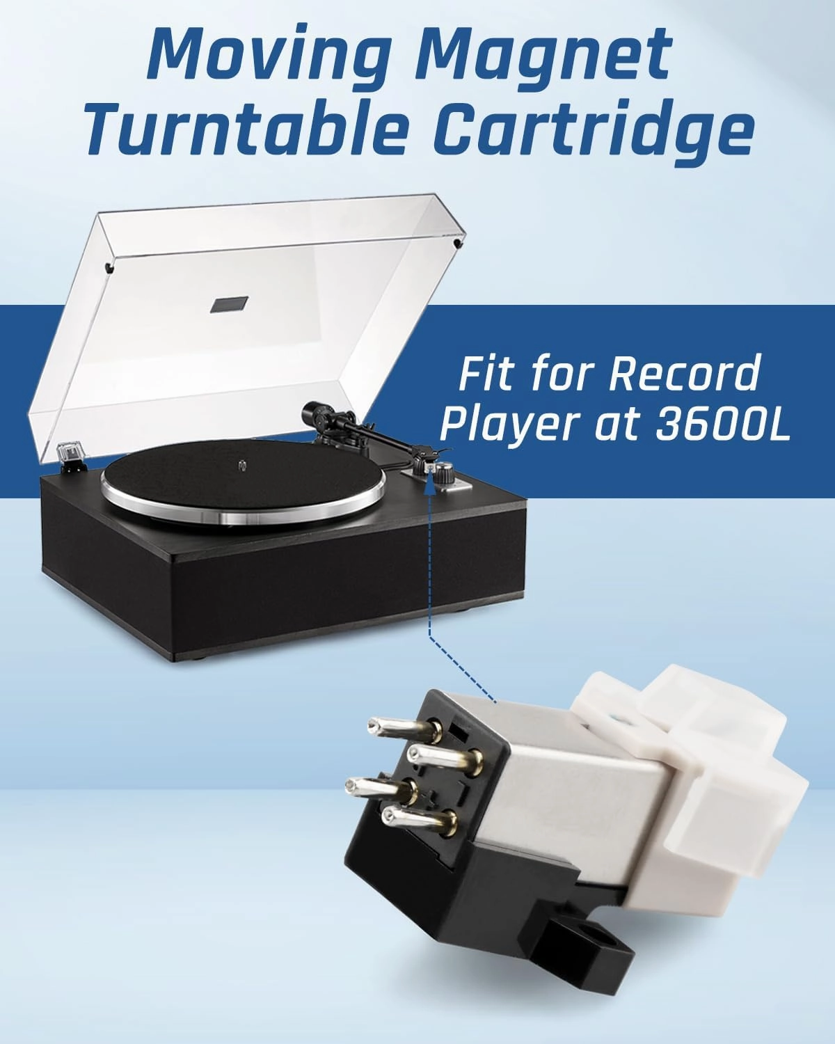 AT3600L Magnetic Cartridge Record Player Cartridge Pure Sound Moving Magnet Phonograph Cartridge