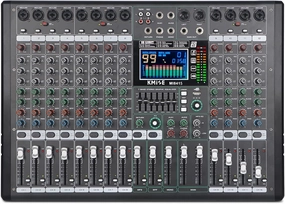 Audio Mixer 12 Channel Digital Audio Pro-Series Sound Board Console System Interface with DJ Mixer Board Capabilities, 7 Band EQ, LED Display 48V and Sound BT Mixer USB/SD/FM/WMA Output mixer console,audio mixing desk,DJ console,