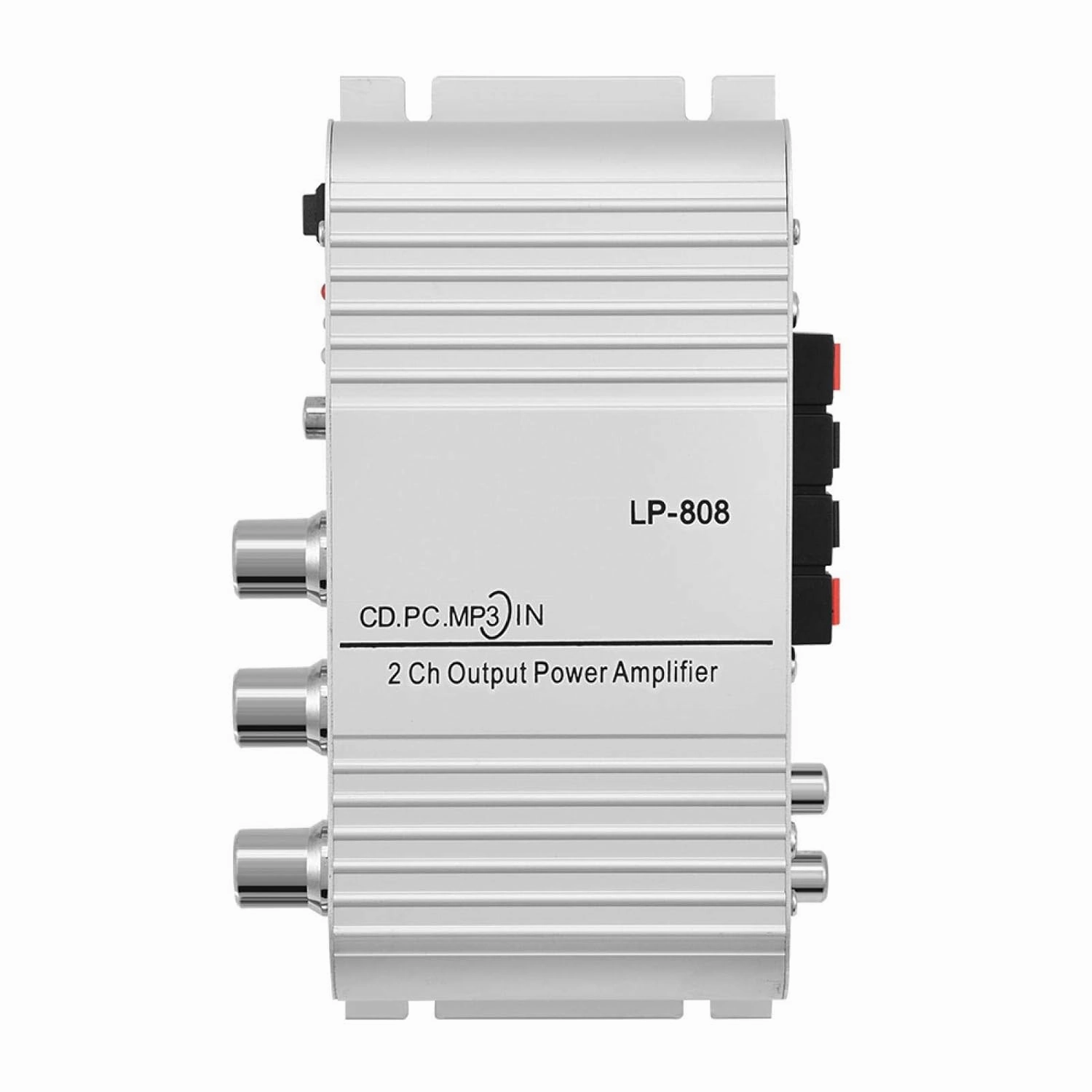 Audio Power Amplifier, 2 Channel Digital Amp Portable Mini Bass Treble Control Home Speakers HiFi Stereo Receiver Integrated Subwoofer for Phone MP3 Computer Auto Car Motorcycle integrated amplifier,stereo receiver,hi-fi amp combo,