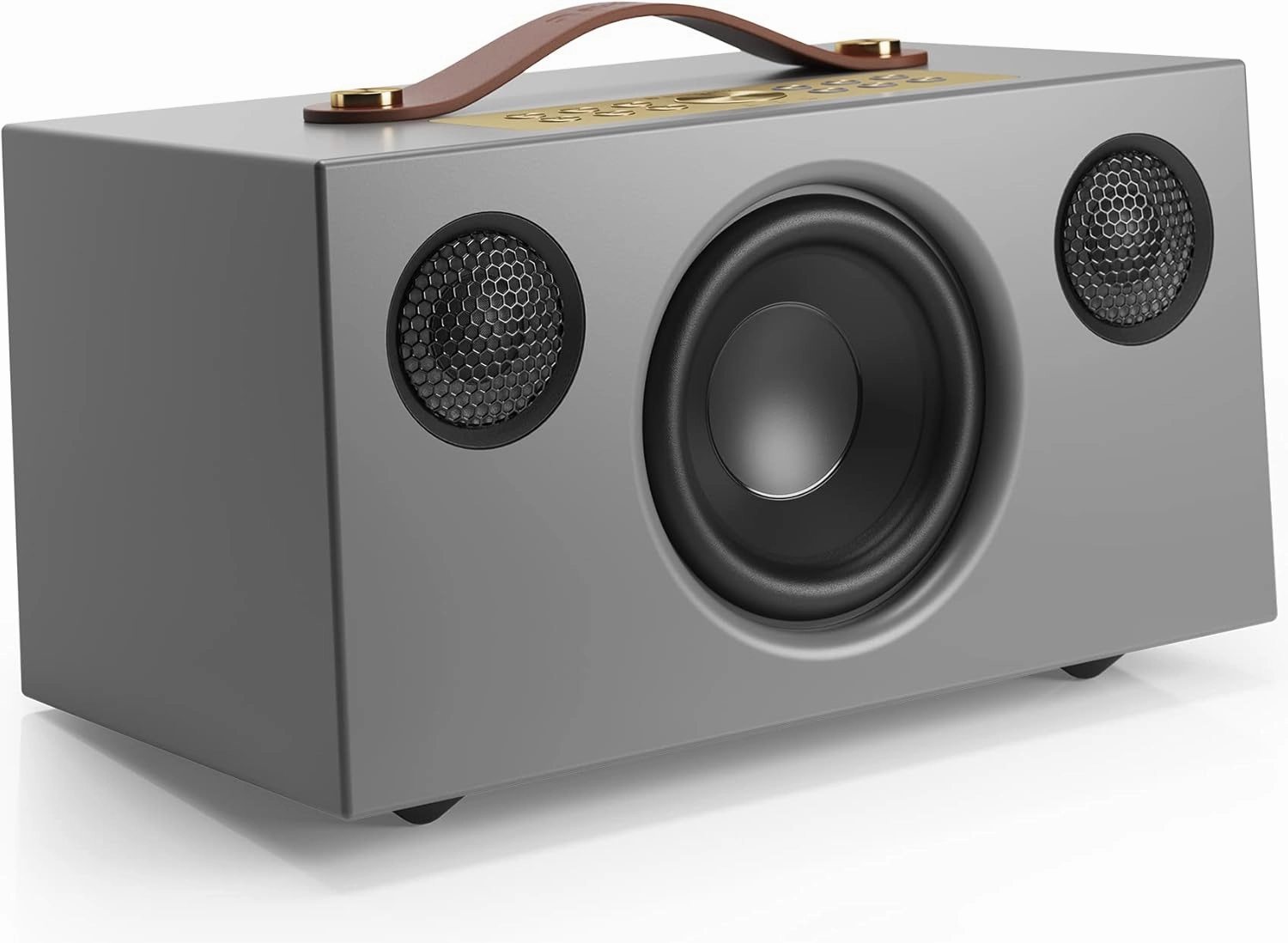 Audio Pro C5 MK II Speaker, Compact HiFi Stereo System, WiFi, AirPlay 2, Chromecast, Spotify Connect, Office, Beach, Camping, Grey bookshelf speakers,compact stereo speakers,hi-fi shelf speakers,
