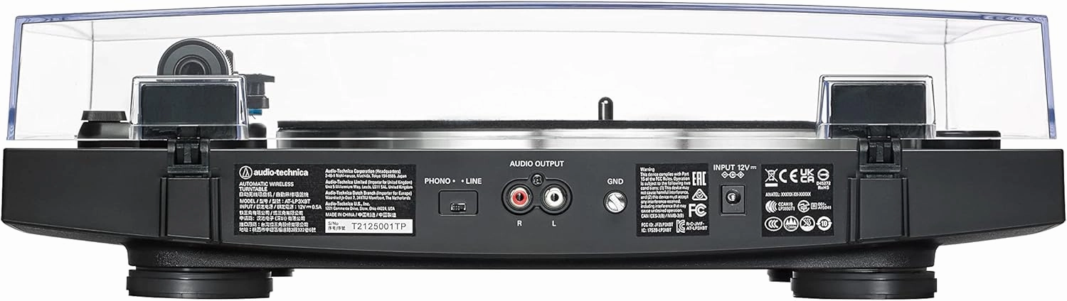 Audio Techica AT-LP3XBT-BK Bluetooth Turntable Belt Drive Fully Automatic 33/45 (Black)