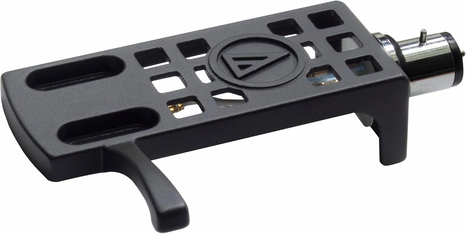 Audio-Technica AT-HS10BK 1/2" Universal Headshell for 4-Pin Turntable Cartridges, Black turntable cartridge,phono cartridge,MM MC stylus,