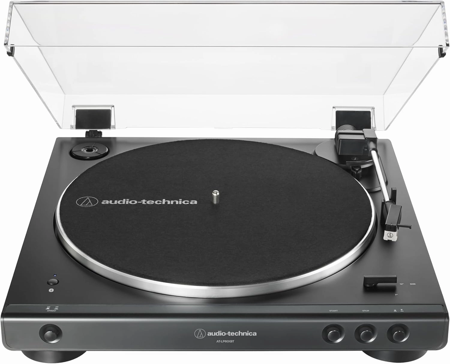Audio-Technica AT-LP60XBT-BK Fully Automatic Wireless Belt-Drive Turntable (Black) (ATLP60XBTBK)