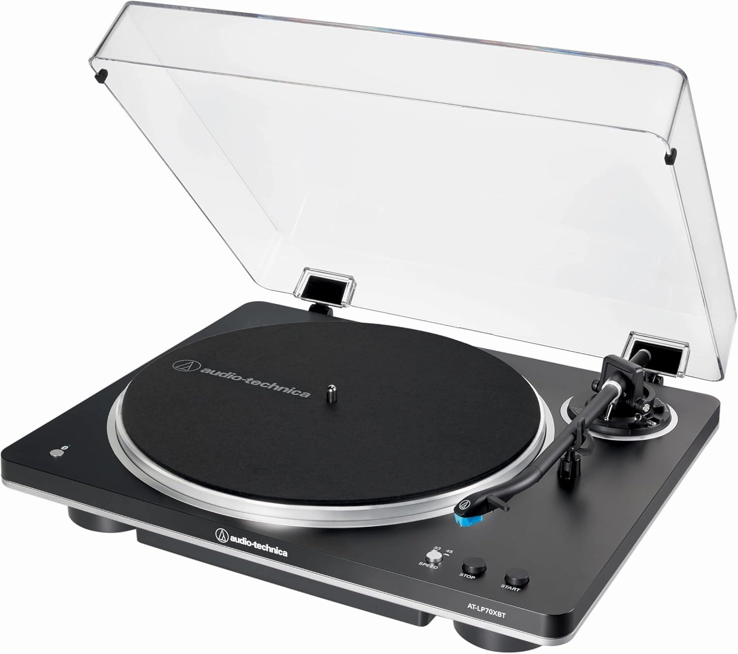 Audio-Technica AT-LP70XBT Wireless Turntable (Black/Silver)