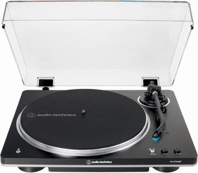 Audio-Technica AT-LP70XBT Wireless Turntable (Black/Silver) belt-drive turntable,vinyl record player,audiophile turntable,
