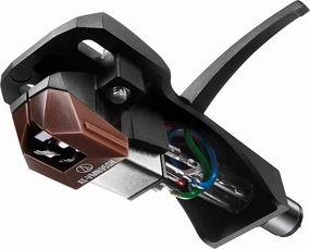 Audio-Technica AT-VM95SH/H Turntable Headshell/Cartridge Combo Kit (Brown) turntable cartridge,phono cartridge,MM MC stylus,