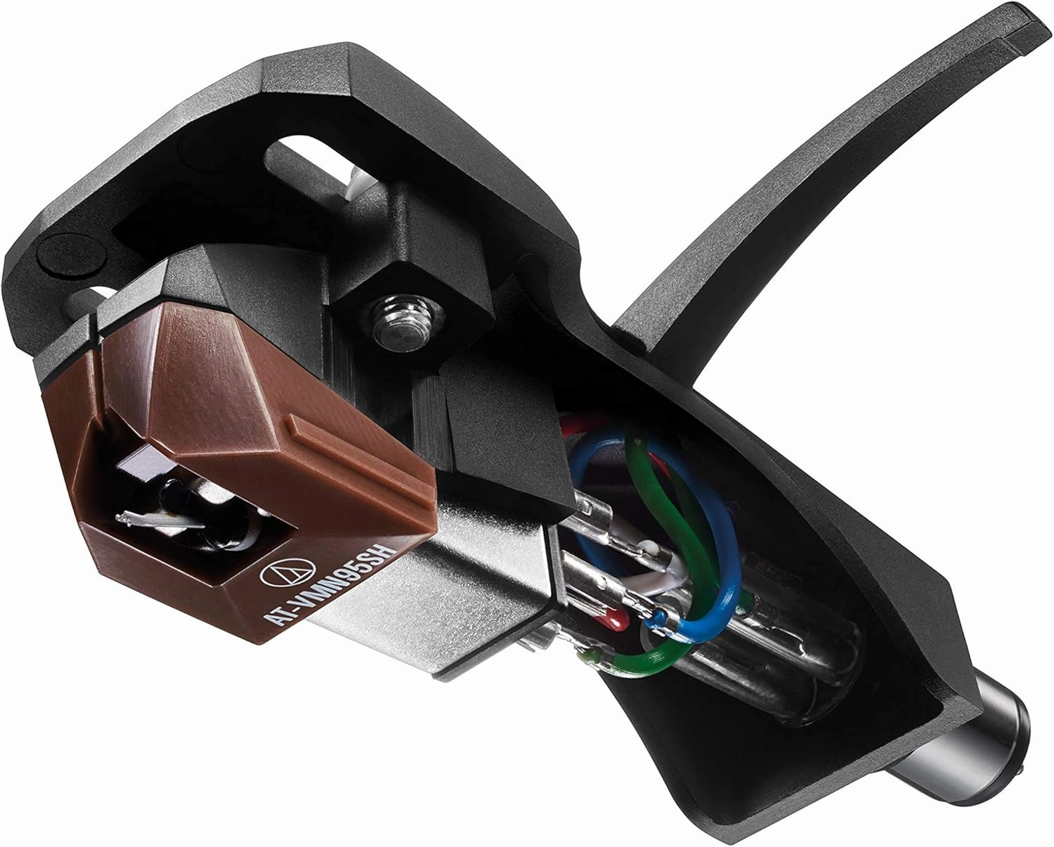 Audio-Technica AT-VM95SH/H Turntable Headshell/Cartridge Combo Kit (Brown) turntable cartridge,phono cartridge,MM MC stylus,