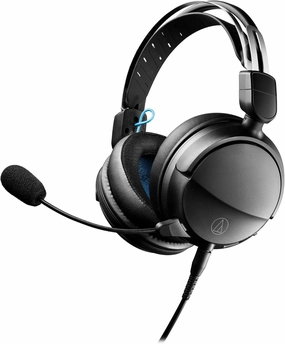 Audio-Technica ATH-GL3BK Closed-Back Gaming Headset, Black reference headphones,neutral sound headphones,monitor headphones,