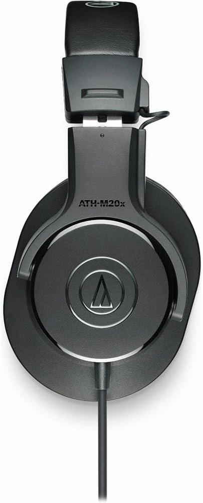 Audio-Technica ATH-M20x Professional Studio Monitor Headphones, Black (AUD ATHM20X)