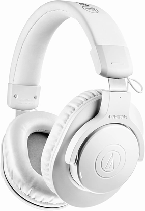 Audio-Technica ATH-M20xBTWH Wireless Over-Ear Headphones,White studio monitors,nearfield speakers,mixing reference monitors,