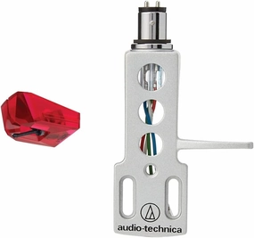 Audio-Technica ATN-XP5 Elliptical Replacement Turntable Stylus for AT-XP5 Cartridge Red   Audio-Technica AT-HS1 Universal Headshell for LP120-USB, LP240-USB, and LP1240-USB Direct-Drive Turntables White direct-drive turntable,DJ turntable,hi-torque vinyl d