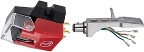 Audio-Technica VM540ML MicroLine Dual Moving Magnet Stereo Turntable Cartridge (Red) at-HS1 Universal Headshell for LP120-USB, LP240-USB, and LP1240-USB Direct-Drive Turntables (White) direct-drive turntable,DJ turntable,hi-torque vinyl deck,
