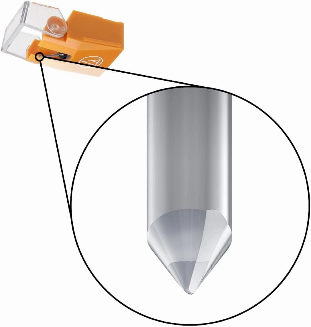 Audio-Technica VMN30EN Elliptical Nude Replacement Turntable Stylus Orange