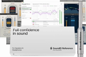 AudioDeluxe Sonarworks SoundID Reference for Speakers & Headphones with Measurement Microphone and Waves Musicians 2 Bundle reference headphones,neutral sound headphones,monitor headphones,