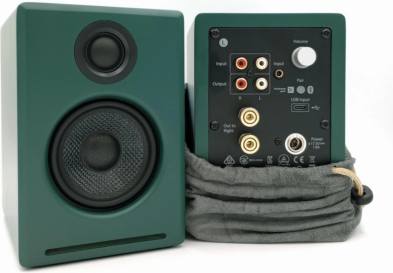 Audioengine A2  Desktop 24 Bit Limited Edition Wireless Bluetooth Desktop Speakers - 60W Computer Speakers for Music and Gaming