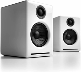 Audioengine A2  Desktop 24 Bit Wireless Bluetooth Desktop Speakers - 60W Computer Speakers for Music and Gaming studio monitors,nearfield speakers,mixing reference monitors,