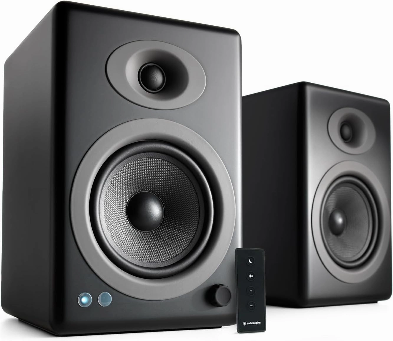 Audioengine A5  Powered Bookshelf Speakers - Premium 150W Stereo Speakers for Music, Gaming, Turntables, Home Theater Systems - Powerful Studio Monitors bookshelf speakers,compact stereo speakers,hi-fi shelf speakers,