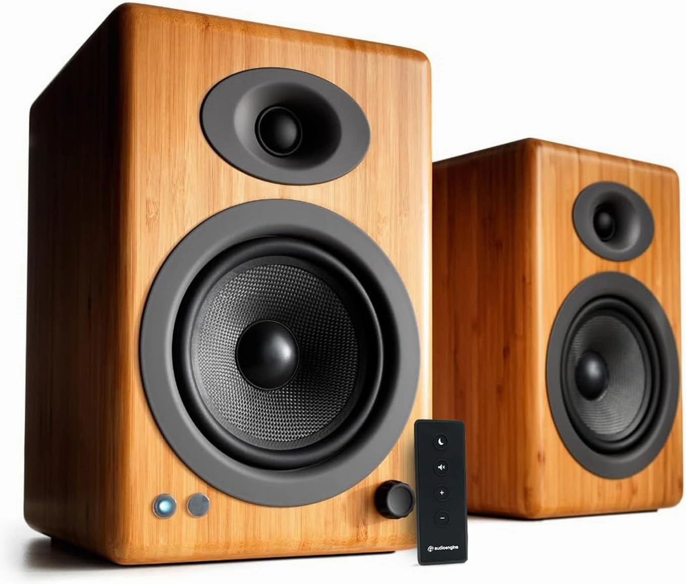Audioengine A5  Wireless Bluetooth Bookshelf Speakers - Premium 150W Stereo Speakers for Music, Gaming, Turntables, Home Theater Systems - Powerful Studio Monitors studio monitors,nearfield speakers,mixing reference monitors,