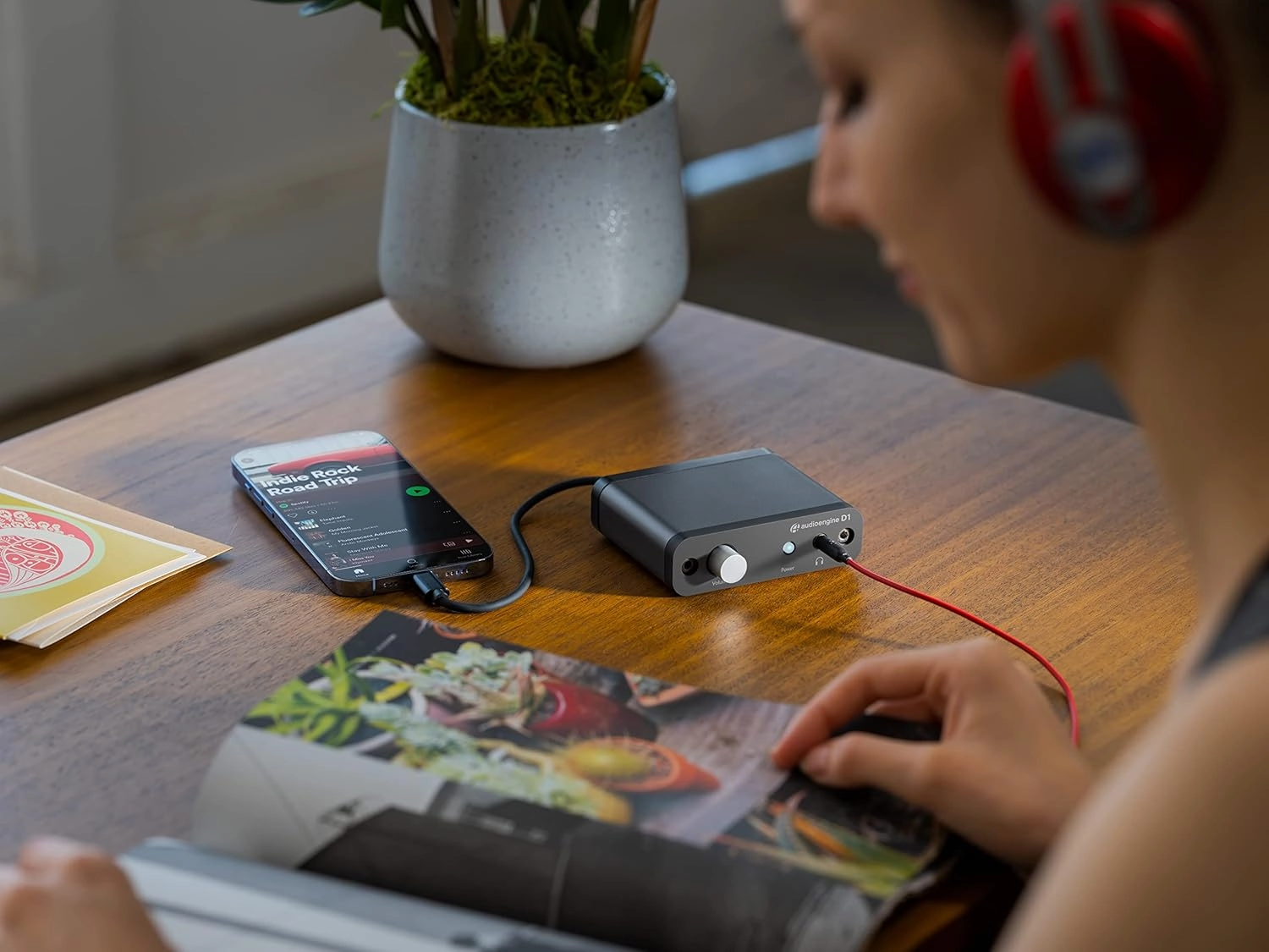 Audioengine D1 32-bit Desktop DAC and Headphone Amp, Preamp, Laptop, Amplifier, Gamers and Musicians