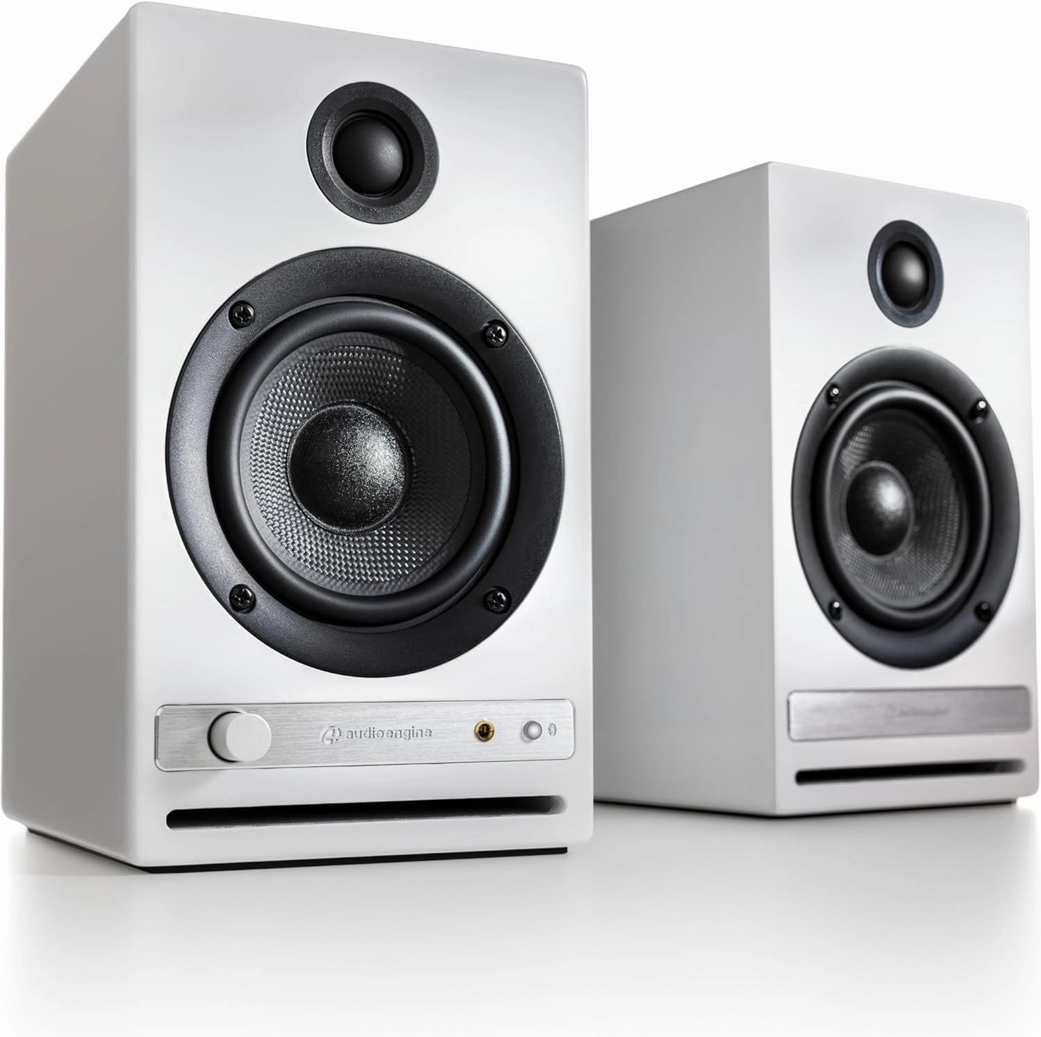 Audioengine HD4 Wireless Bluetooth Bookshelf Speakers - Home Theater, Desktop, Surround Sound, Music, Movies and Gaming - Bluetooth Adaptive aptX 5.3 bookshelf speakers,compact stereo speakers,hi-fi shelf speakers,
