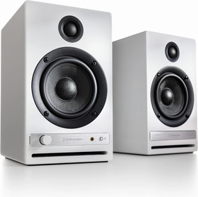 Audioengine HD4 Wireless Bluetooth Bookshelf Speakers - Home Theater, Desktop, Surround Sound, Music, Movies and Gaming - Bluetooth Adaptive aptX 5.3 bookshelf speakers,compact stereo speakers,hi-fi shelf speakers,