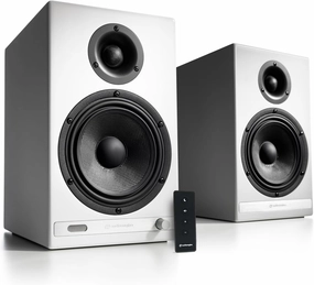 Audioengine HD6 Premium Bookshelf Speakers - Wireless 150W Bluetooth Speakers - Powerful Home Music System - Home Theater Systems, Studio Monitors bookshelf speakers,compact stereo speakers,hi-fi shelf speakers,