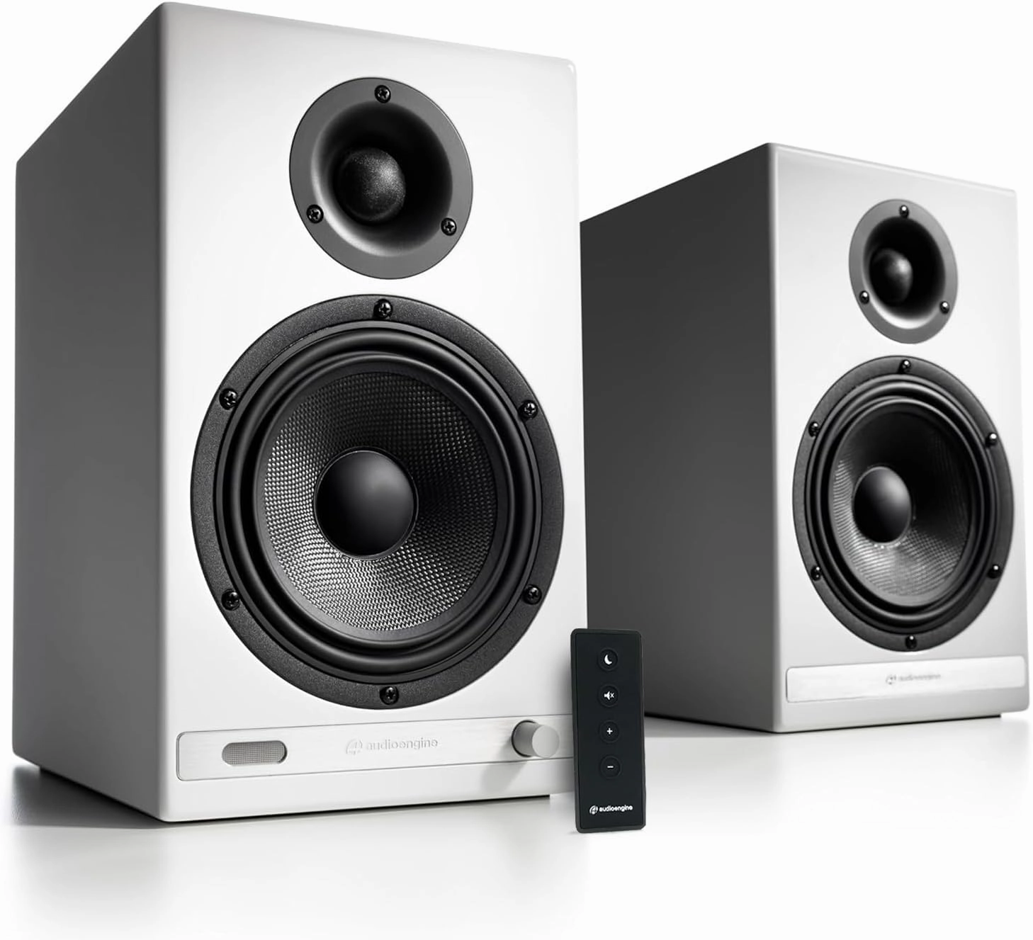 Audioengine HD6 Premium Bookshelf Speakers - Wireless 150W Bluetooth Speakers - Powerful Home Music System - Home Theater Systems, Studio Monitors bookshelf speakers,compact stereo speakers,hi-fi shelf speakers,