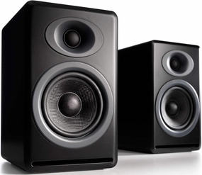 Audioengine P4 Passive Bookshelf Speakers | Home Stereo High-Performing 2-Way Desktop Speakers (Black) bookshelf speakers,compact stereo speakers,hi-fi shelf speakers,