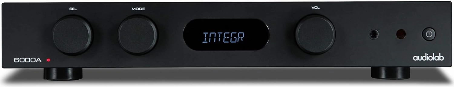 Audiolab 6000A 100-watt Stereo Integrated Amp/Bluetooth DAC - Black integrated amplifier,stereo receiver,hi-fi amp combo,