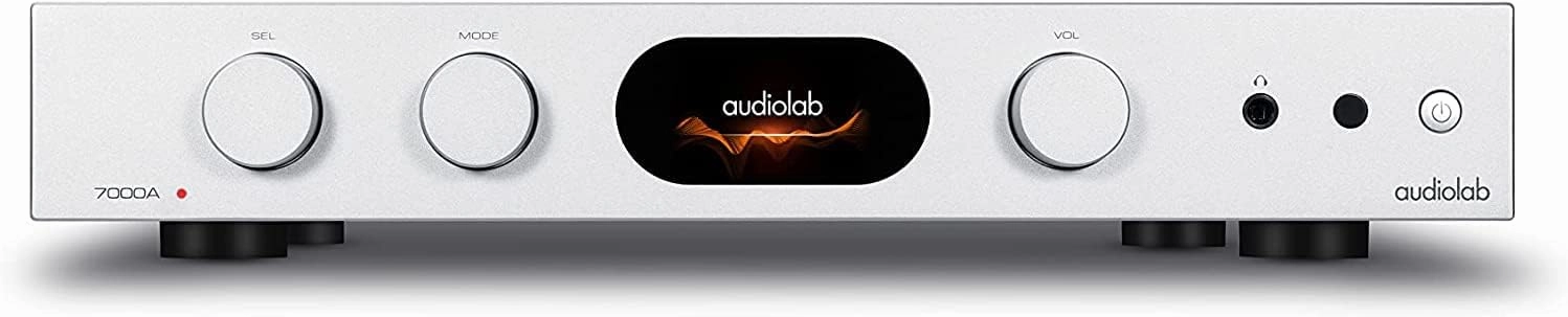 Audiolab 7000A - Integrated Amplifier (Aluminum Silver) integrated amplifier,stereo receiver,hi-fi amp combo,