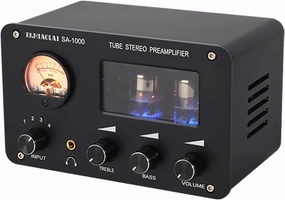 Audiophile Tube Preamplifier Audio HiFi Electric Tube Amplifier 4 Inputs 2 Outputs Audio Interfaces Lossless Audio Switching Amplifier Built-in 5532 Chip tube amplifier,valve amp,audiophile tube stereo,
