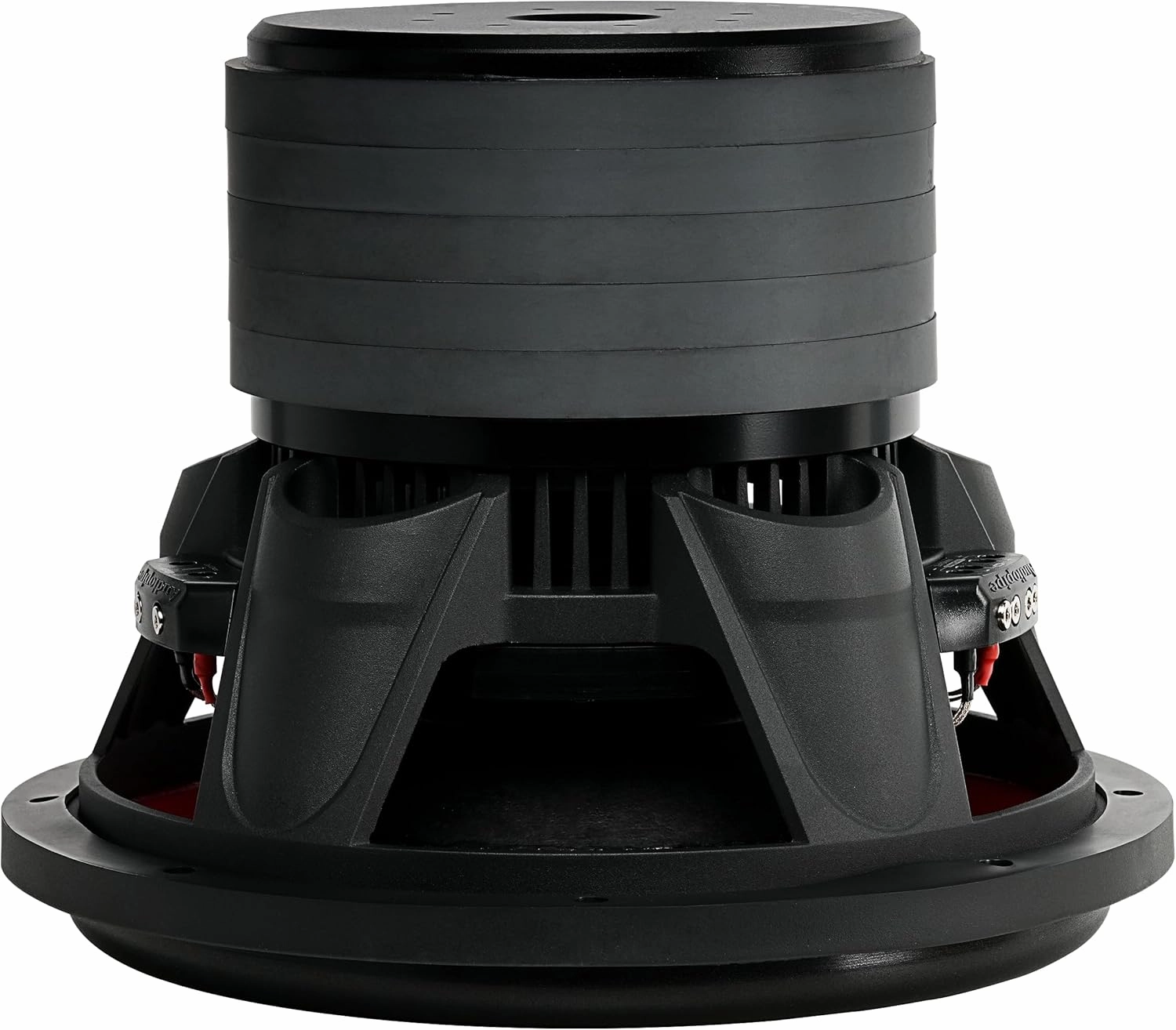Audiopipe 12" Quinta Stack Composite Cone Subwoofer (TXX-BDC-V-12), Superior Performance, 2400W, 5 Magnets, BASV Voice Coil, Aluminum Basket, Weaved Tinsel Leads, Multi-Connect Terminals, 2 * 4 Ohms