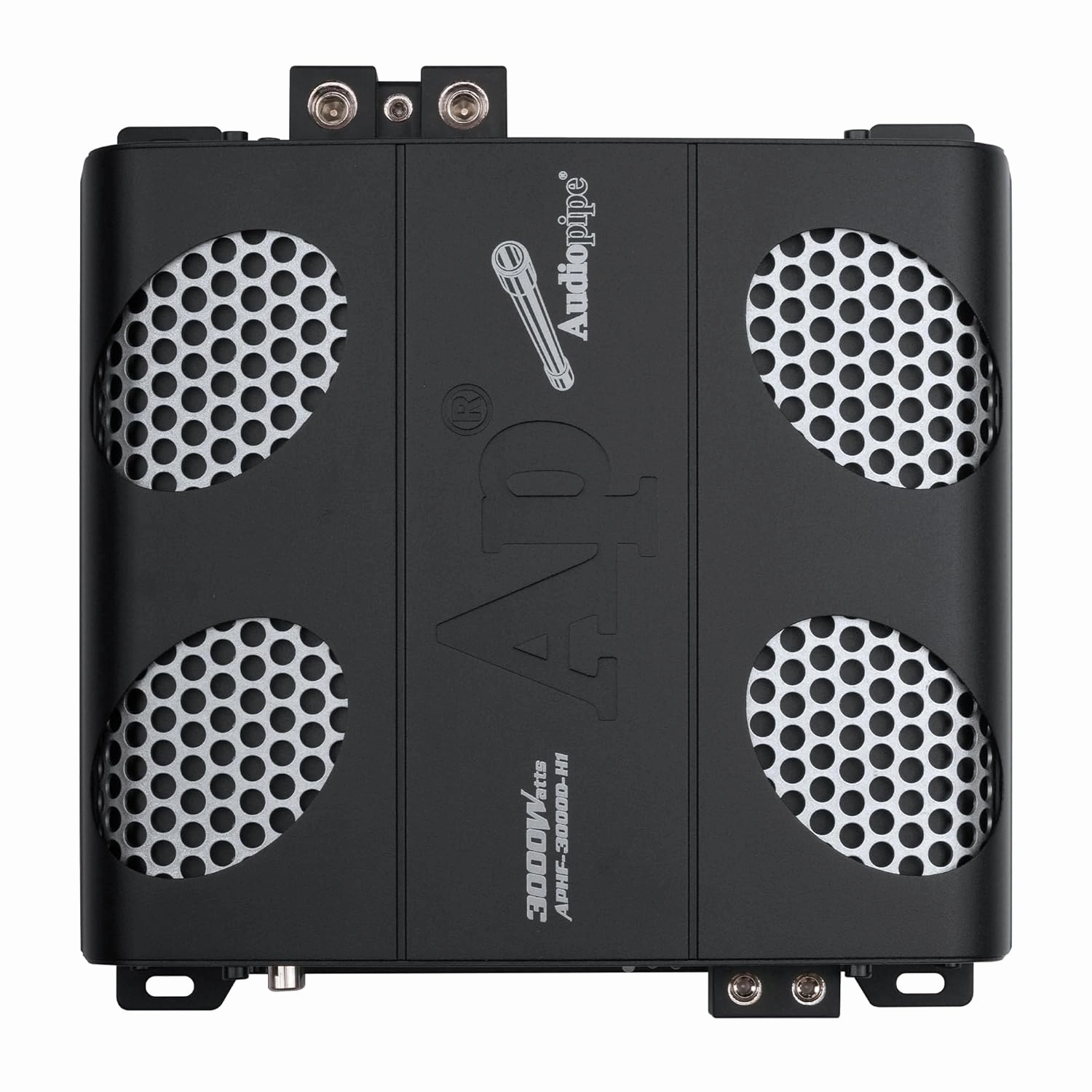 Audiopipe 3000 Watts Full Range Class D Mosfet Amplifier (APHF-3000D-H1), 4-Point Protection System, 1 Ohm, BTL Mode, Remote Bass Control Knob