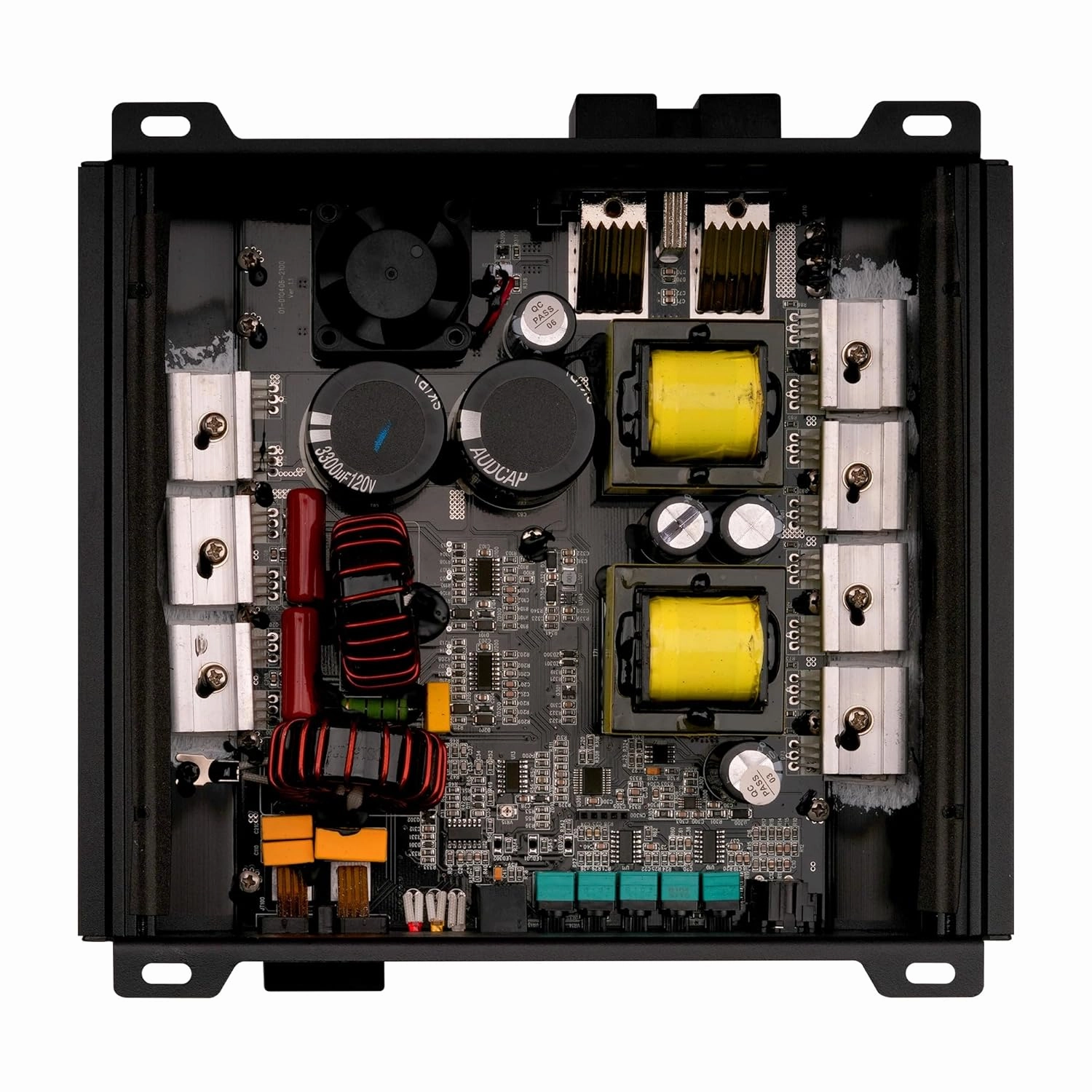 Audiopipe 3000 Watts Full Range Class D Mosfet Amplifier (APHF-3000D-H1), 4-Point Protection System, 1 Ohm, BTL Mode, Remote Bass Control Knob