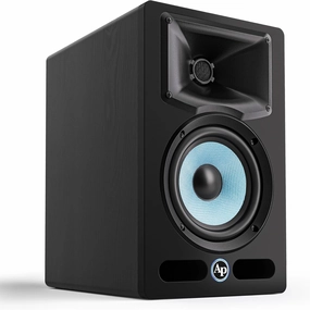 Audiopipe 6" Single Professional Full Range Studio Monitor Speaker (ASM-65X) for Recording Studios, Speakers for Record Player, Built-in DSP (Sold Individually) studio monitors,nearfield speakers,mixing reference monitors,