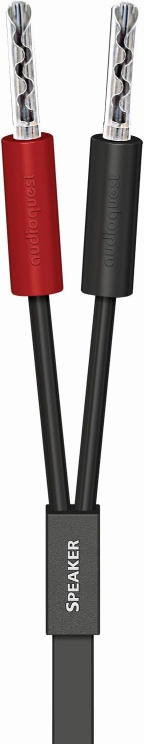 AudioQuest 9.8' Q2 Full-Range 10' Speaker Cable w/SureGrip 100 Banana Connectors - Pair - 2 x Male Banana > 2 x Male Banana speaker cable,audio wire,hi-fi speaker cord,