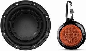 Audiosavings Bundle (1) Polk Audio DB842DVC 8 Dual Car/Marine Boat Audio Subwoofer Sub Bundle with (1) Samson SR350 Over Ear Closed Back Studio Reference Monitoring Stereo Headphones (Items 2) reference headphones,neutral sound headphones,monitor headphone