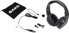 Audiosavings Bundle: C417 L Omnidirectional Clip on Lavalier Microphone mini-XLR Mic   Windscreen Bundle with Samson SR350 Over Ear Closed Back Studio Reference Monitoring Stereo Headphones (2 Items) reference headphones,neutral sound headphones,monitor he