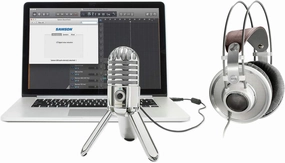 Audiosavings Bundle: K701 Professional Premium Open-Back Studio Recording Reference Headphones Bundle with Samson Meteor Mic USB Condenser Podcasting Podcast Recording Desktop Microphone (2 Items) reference headphones,neutral sound headphones,monitor headp