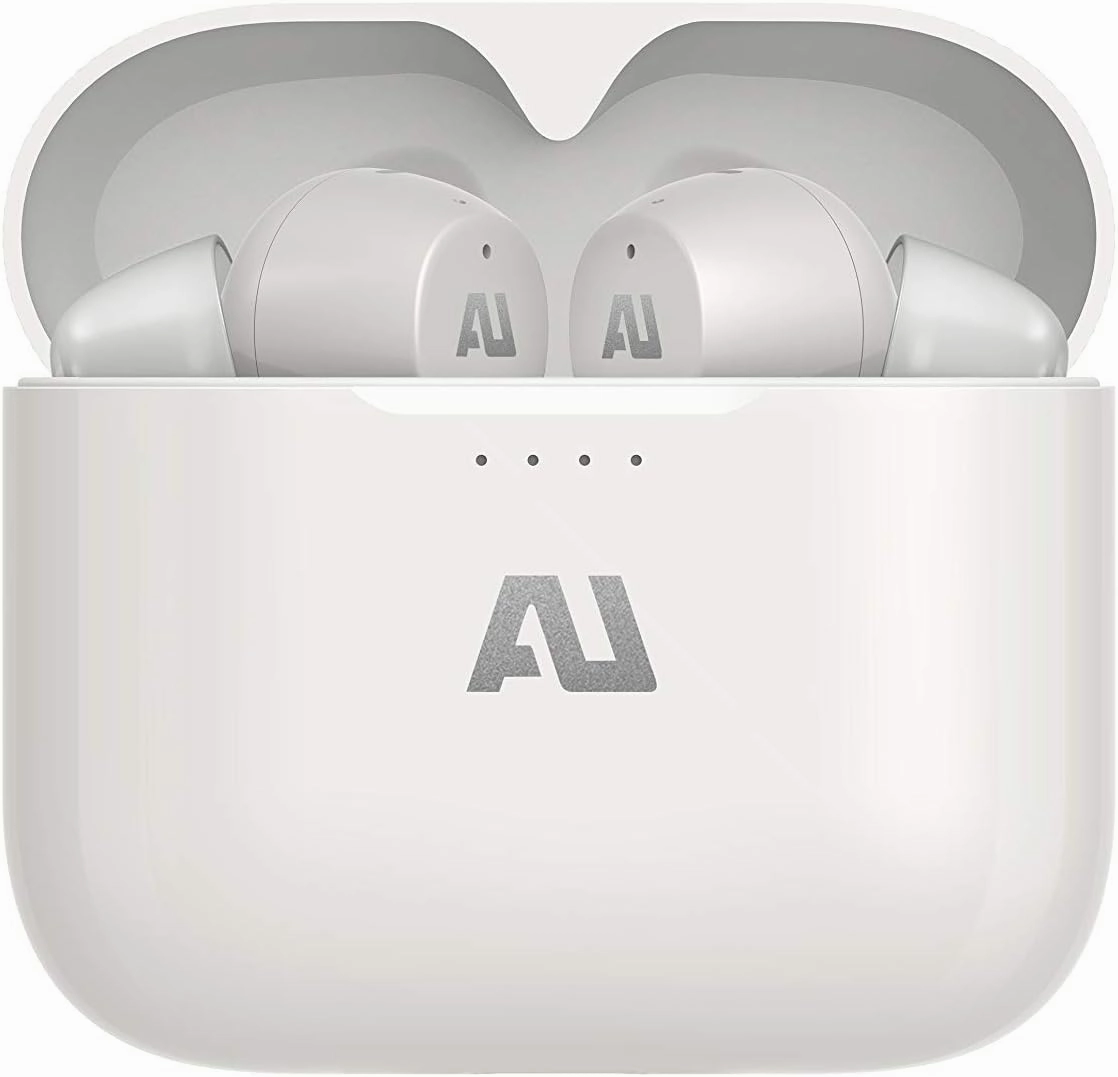 Ausounds AU-Stream True Wireless Bluetooth Earbuds, White reference headphones,neutral sound headphones,monitor headphones,