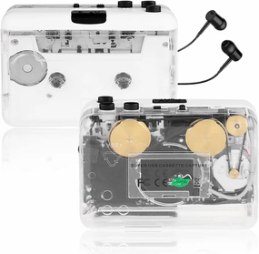 Auto ReverseClear Stereo Cassette Player,Built-in Cool Copper Wheel MovementEarphone,Cassette Tape to MP3 Converter with Tape Converter Software network audio player,digital streamer,audio file player,