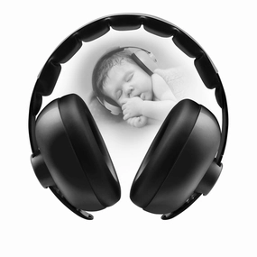 Baby Headphones Noise Cancelling Headphones for Babies for 3 Months to 3 Years (Black) noise cancelling headphones,ANC headphones,travel headphones,