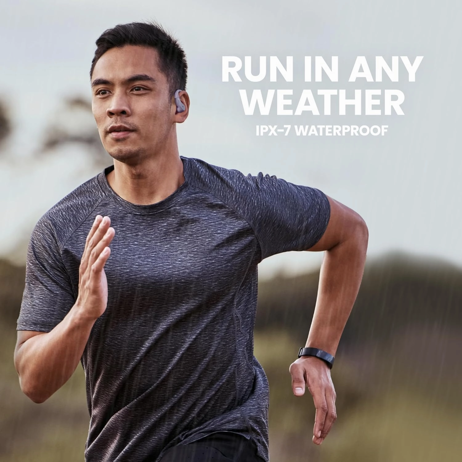 Back Bay Audio - Runner's Wireless Earbuds Bluetooth Headphones for Sports, Hook Over The Ear Buds, Deep Bass, Wrap Around Earphones with Earhooks for Running, Workout Wireless Headphones for The Gym